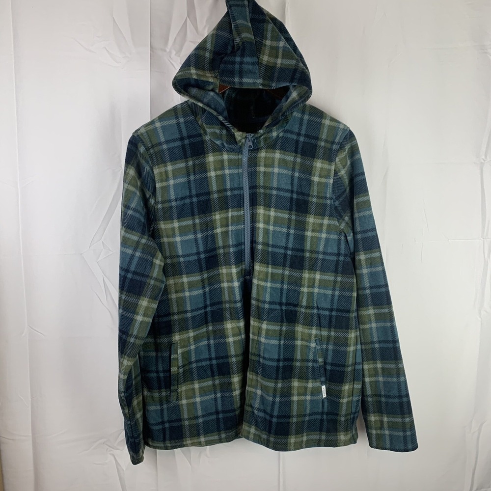 O'Neill Sweater Boys XXL Plaid 1/4 Zip Hoodie Pullover Outdoors Casual Youth Kid